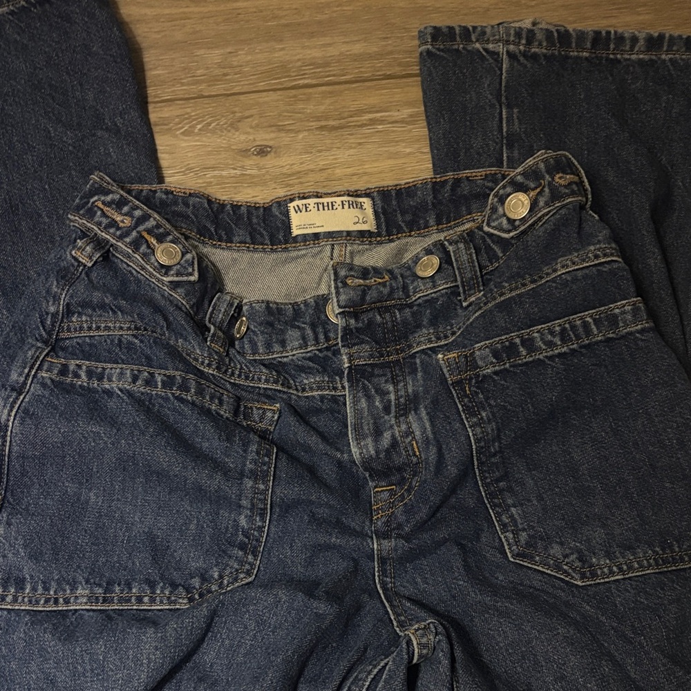 We The Free Dark Blue Denim Pants